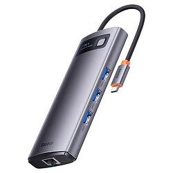 USB Hub Baseus WKWG040113 Metal Gleam, Type-C, Серый