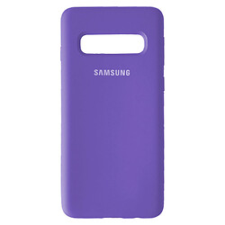 Чохол (накладка) Samsung G973 Galaxy S10, Original Soft Case, Ліловий