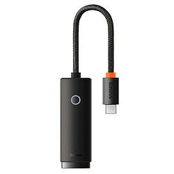 Адаптер Baseus WKQX000301 Lite, RJ45, Type-C, Чорний