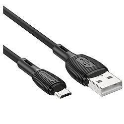 USB кабель Borofone BX86 Advantage, MicroUSB, 1.0 м., Черный