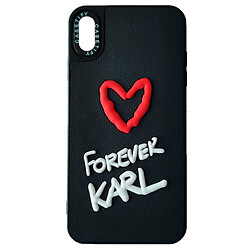 Чохол (накладка) Apple iPhone XS Max, KARL LAGERFELD, Чорний