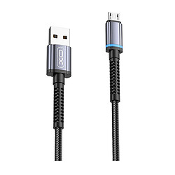 USB кабель XO NB215, MicroUSB, 1.0 м., Чорний
