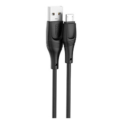 USB кабель XO NB238, MicroUSB, 1.0 м., Чорний