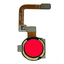 Шлейф OPPO Realme C12, С сканером отпечатка пальца, Красный