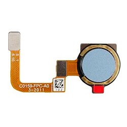Шлейф OPPO Realme C12, С сканером отпечатка пальца, Серебряный