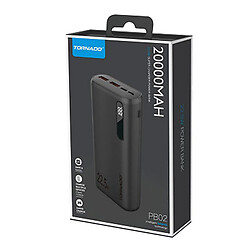 Портативная батарея (Power Bank) Tornado PB02, 20000 mAh, Черный