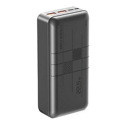 Портативна батарея (Power Bank) XO PR189, 30000 mAh, Чорний