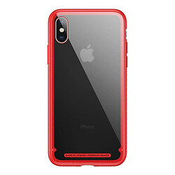 Чохол (накладка) Apple iPhone X / iPhone XS, Baseus See-through, Червоний