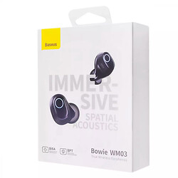 Bluetooth-гарнітура Baseus NGTW330302 Bowie WM03, Стерео, Білий - № 8