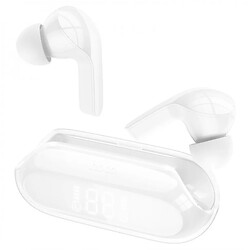 Bluetooth-гарнитура Hoco EW39 Bright, Стерео, Белый