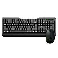 Клавіатура та миша Jeqang JW-6800, Чорний