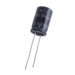 Электролитический конденсатор 1000uF 16V RTE 10x16mm (low esr) (RTE1C102M1016F-LEAGUER) (электролитический конденсатор низкоимпедансный), 1000 мф, 16 В