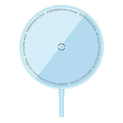 Беспроводное ЗУ Baseus CCJJ040303 Simple Mini 3 Magnetic Wireless Charger, Синий
