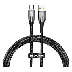 USB кабель Baseus CADH000401 Glimmer, Type-C, 1.0 м., Чорний