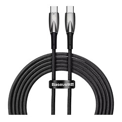 USB кабель Baseus CADH000701 Glimmer, Type-C, 1.0 м., Черный