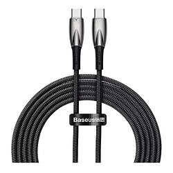 USB кабель Baseus CADH000701 Glimmer, Type-C, 1.0 м., Черный