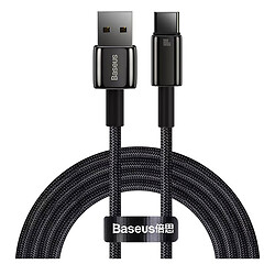 USB кабель Baseus CAWJ000101 Tungsten Gold, Type-C, 2.0 м., Чорний