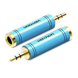Адаптер Vention VAB-S04-L, 6.35 мм., 3,5 мм., Блакитний