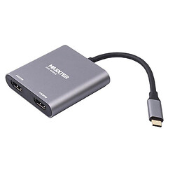 Адаптер Maxxter, HDMI, Type-C, 0.1 м., Серый