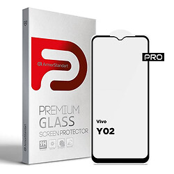 Захисне скло Vivo Y02, Armorstandart Pro, Чорний