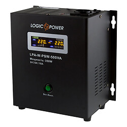 Безперебійний блок живлення LogicPower LPA-W-PSW-500VA, Чорний