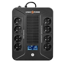 Бесперебойный блок питания LogicPower LP-UL1000VA-8PS, Черный