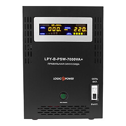 Безперебійний блок живлення LogicPower LPY-B-PSW-7000VA+, Чорний