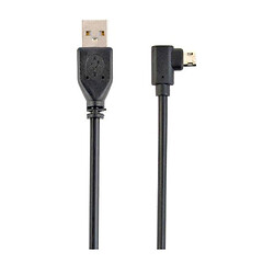 USB кабель Cablexpert CC-USB2-AMmDM90-6, MicroUSB, USB, 1.8 м., Чорний