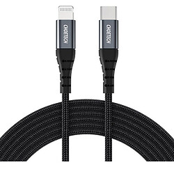 USB кабель Choetech IP0039-BK Apple iPhone SE 2022 / iPhone 14 Pro Max / iPhone 14 Plus / iPhone 14 Pro / iPhone 14 / iPhone 13 Pro / iPhone 13 Mini / iPhone 13 / iPhone 13 Pro Max / iPhone 12 Mini / iPhone 12 Pro Max, Lightning, 1.2 м., Чорний