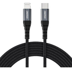 USB кабель Choetech IP0041-BK Apple iPhone SE 2022 / iPhone 14 Pro Max / iPhone 14 Plus / iPhone 14 Pro / iPhone 14 / iPhone 13 Pro / iPhone 13 Mini / iPhone 13 / iPhone 13 Pro Max / iPhone 12 Mini / iPhone 12 Pro Max, Lightning, Type-C, 2.0 м., Черный