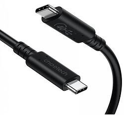 USB кабель Choetech XCC-1028-BK, Type-C, 0.8 м., Чорний