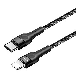 USB кабель ColorWay CW-CBPDCL054-BK Apple iPhone SE 2022 / iPhone 14 Pro Max / iPhone 14 Plus / iPhone 14 Pro / iPhone 14 / iPhone 13 Pro / iPhone 13 Mini / iPhone 13 / iPhone 13 Pro Max / iPhone 12 Mini, Type-C, Lightning, 0.3 м., Черный