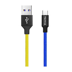 USB кабель ColorWay CW-CBUC052-BLY, Type-C, 1.0 м., Синій