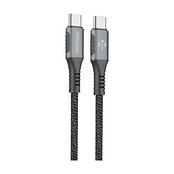 USB кабель Intaleo CBGPD100WTT2, Type-C, 2.0 м., Сірий