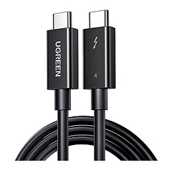 USB кабель Ugreen US501, Type-C, 0.8 м., Чорний