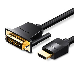 Кабель Vention DVI-HDMI ABFBH, DVI, HDMI, 2.0 м., Чорний