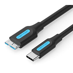USB кабель Vention CQABF, Micro-B, 1.0 м., Чорний