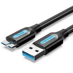 USB кабель Vention COPBC, MicroUSB, 0.25 м., Черный