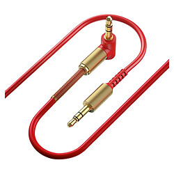 AUX кабель Luxe Cube Spring, 1.2 м., 3.5 мм., Красный