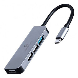 USB Hub Cablexpert UHB-CM-U3P1U2P3-01, Серый