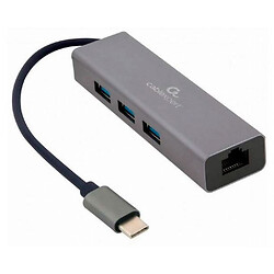 USB Hub Cablexpert A-CMU3-LAN-01, Сірий