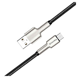 USB кабель ColorWay CBUM046, MicroUSB, 1.0 м., Черный