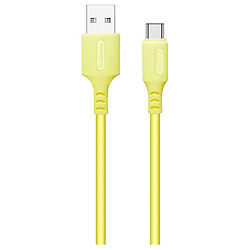 USB кабель ColorWay CBUC043, Type-C, 1.0 м., Желтый