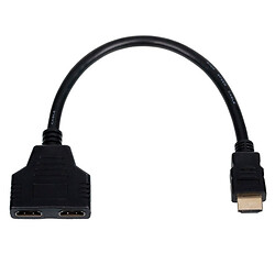 Адаптер Atcom, HDMI, 0.1 м., Чорний