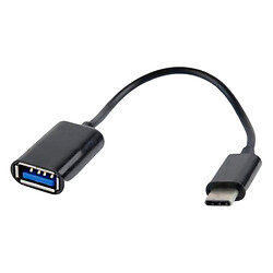OTG кабель Cablexpert A-OTG-CMAF2-01, Cablexpert, Type-C, USB, 0.2 м., Черный