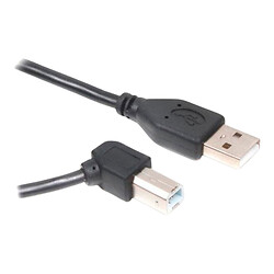 Кабель Cablexpert CCP-USB2-AMBM90-6, USB, Micro-B, 1.8 м., Чорний