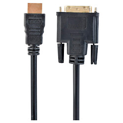 Кабель Cablexpert CC-HDMI-DVI-0.5M, HDMI, DVI, 0.5 м., Чорний