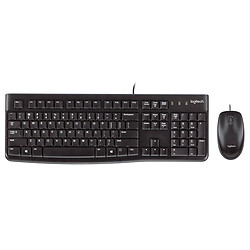 Клавиатура и мышь Logitech MK120, Черный