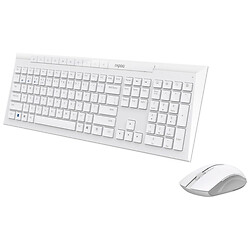 Клавиатура и мышь Rapoo 8210М, Белый