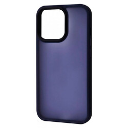 Чехол (накладка) Apple iPhone 12 / iPhone 12 Pro, Wave Matte Colorful Case, Dark Blue, Синий